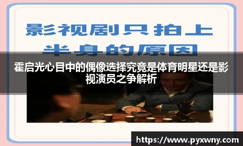 霍启光心目中的偶像选择究竟是体育明星还是影视演员之争解析